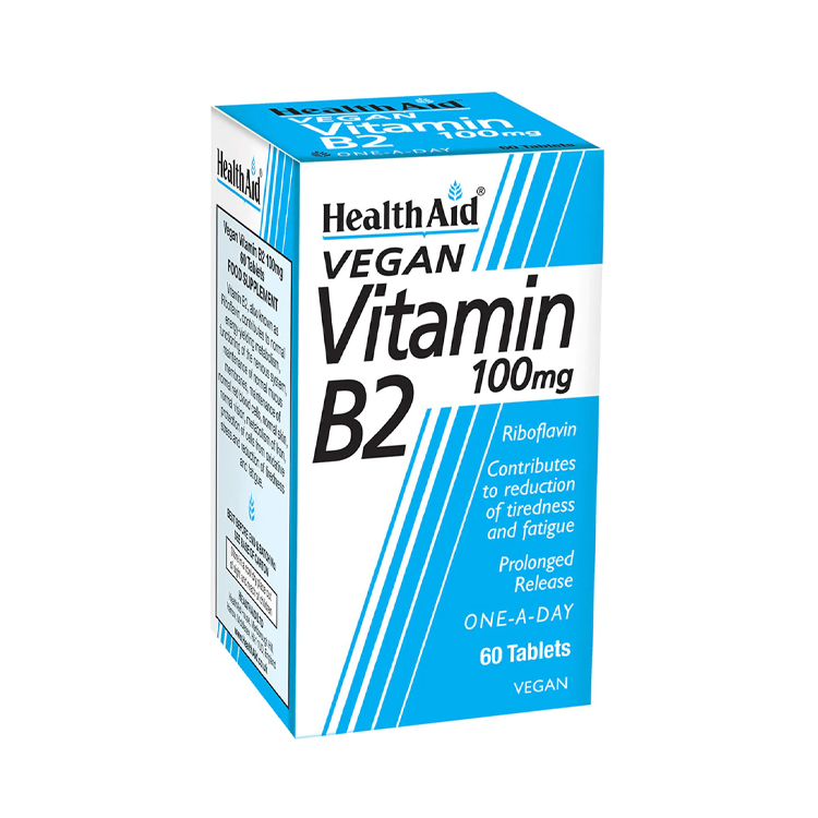 Health Aid Vitamin B2 (Riboflavin) 60 tabs